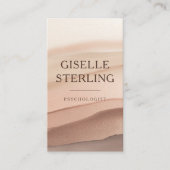 Psychologist Terracotta Neutral Watercolor Visitekaartje (Voorkant)
