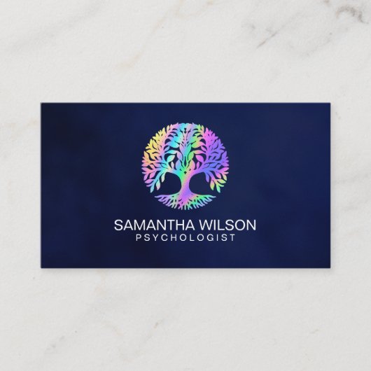 Psychologist Therapy Counselor Psychiatrist Brain  Visitekaartje (Voorkant)