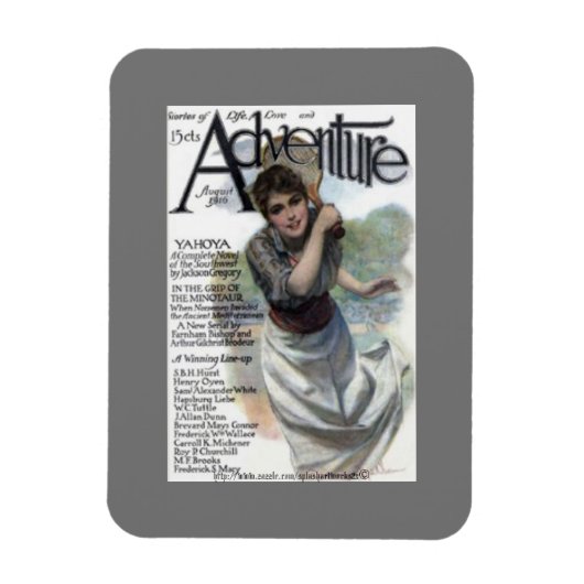 "Psychology and Copper by W.C. Tuttle" Magneet (Verticaal)