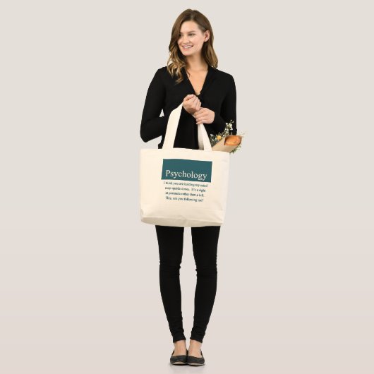 Psychology Bag Grote Tote Bag (Voorkant (model))
