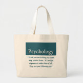 Psychology Bag Grote Tote Bag (Voorkant)