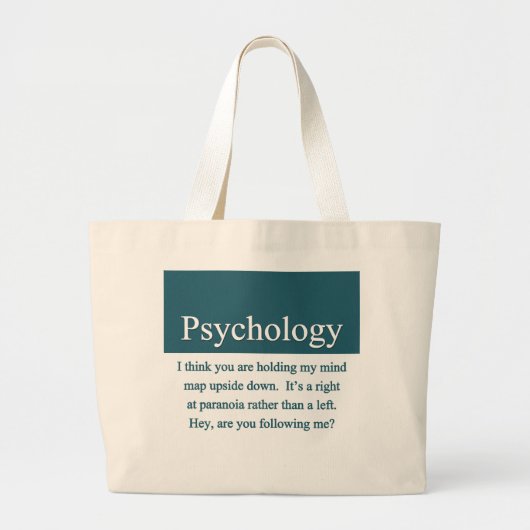 Psychology Bag Grote Tote Bag (Voorkant)