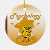 Psychology Chick #10 Keramisch Ornament (Achterkant)