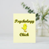 Psychology Chick Briefkaart (Staand voorkant)
