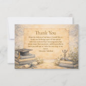 Psychology Graduation Bedankkaart (Voorkant)