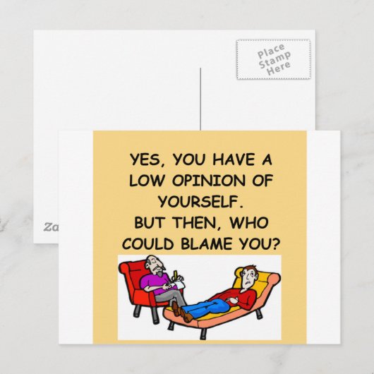 PSYCHology-grap Briefkaart (Voorkant / Achterkant)