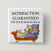 PSYCHOLOGY-grap Vierkante Button 5,1 Cm (Voorkant)