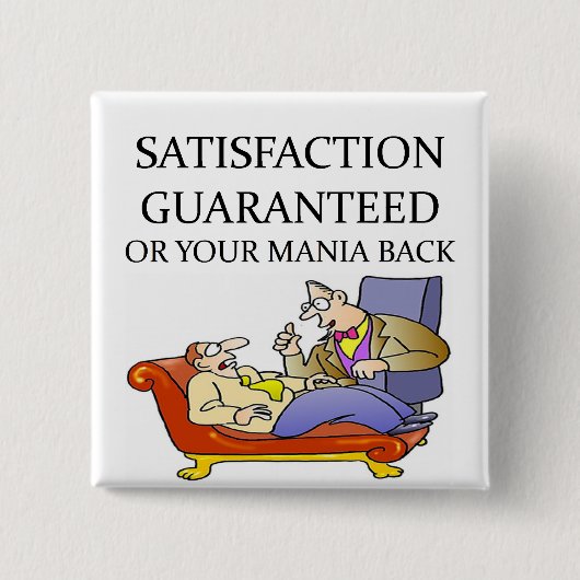 PSYCHOLOGY-grap Vierkante Button 5,1 Cm (Voorkant)