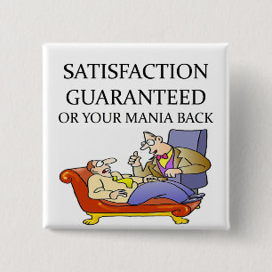 PSYCHOLOGY-grap Vierkante Button 5,1 Cm