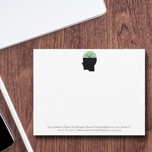Psychology Kantoor Moderne Custom Counselor Notitiekaartje