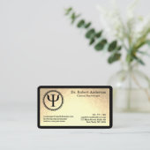 Psychology Psi Symbol Clinical Psychologist Visitekaartje (Staand voorkant)