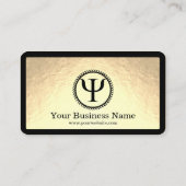 Psychology Psi Symbol Clinical Psychologist Visitekaartje (Achterkant)