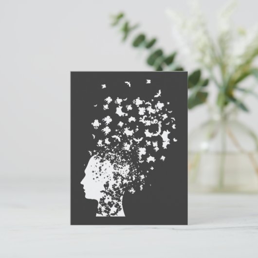 Psychology Rorschach Card Mind Inkblot test Briefkaart (Staand voorkant)