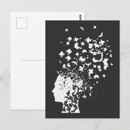 Psychology Rorschach Card Mind Inkblot test Briefkaart (Voorkant / Achterkant)