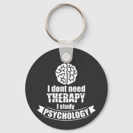 Psychology Student Funny Quote Sleutelhanger