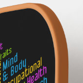 PSYCHOLOGY Word Cloud, aangepaste naam Pickleball Paddle (Links Detail)