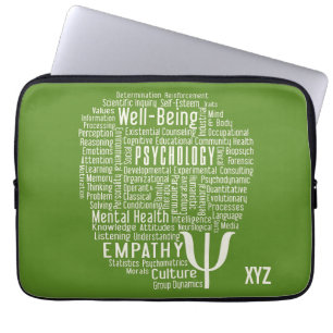 PSYCHOLOGY Word Cloud Custom Color-laptophoezen Laptop Sleeve