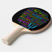 PSYCHOLOGY Word Cloud Custom ping pong paddle Tafeltennisbatje (Voorkant Gekanteld)