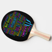 PSYCHOLOGY Word Cloud Custom ping pong paddle Tafeltennisbatje (Zijkant)