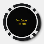 PSYCHOLOGY Word Cloud Custom poker chips (Achterkant)
