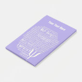 PSYCHOLOGY Word Cloud custom Post-it notes (Schuin)