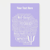 PSYCHOLOGY Word Cloud custom Post-it notes (Voorkant)