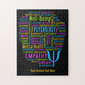 PSYCHOLOGY Word Cloud Custom puzzel Legpuzzel (Verticaal)