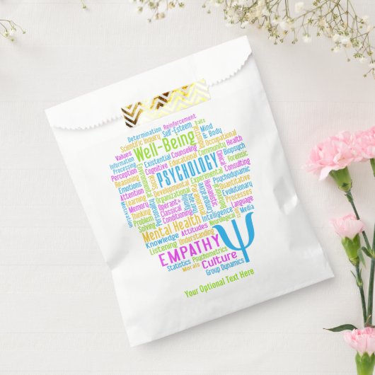 PSYCHOLOGY Word Cloud Custom text Bedankzakje (Gezegeld)