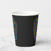 PSYCHOLOGY Word Cloud Custom text Papieren Bekers (Links)