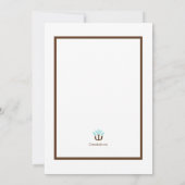 Psycholoog Afstuderen Invitation Blue Kaart (Achterkant)