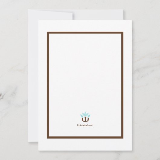 Psycholoog Afstuderen Invitation Blue Kaart (Achterkant)