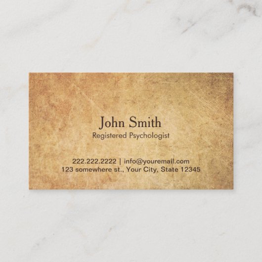 Psycholoog Benoeming Afsprakenkaartje (Voorkant)