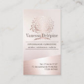 Psycholoog Blush Roos Gold Tree-benoeming Afsprakenkaartje (Voorkant)