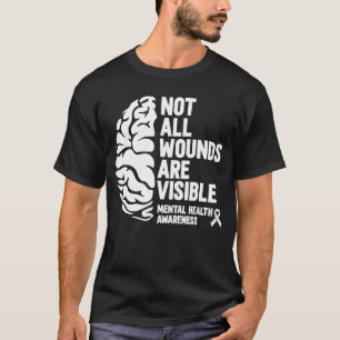 Psycholoog Brain Psychologie Geestelijke gezondhei T-shirt
