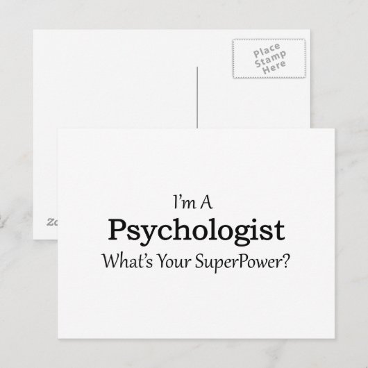 psycholoog briefkaart (Voorkant / Achterkant)