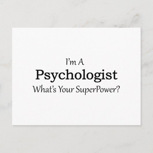 psycholoog briefkaart (Voorkant)