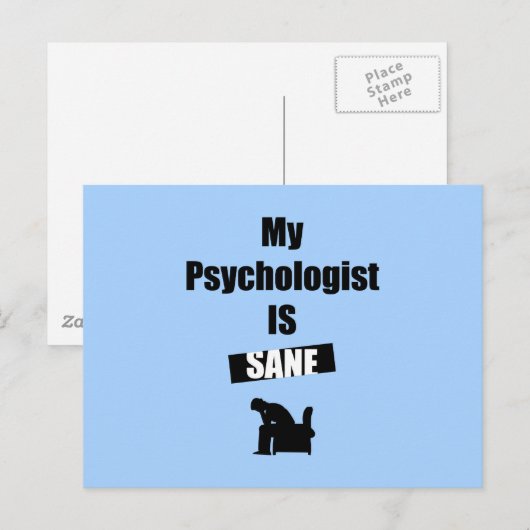 psycholoog briefkaart (Voorkant / Achterkant)