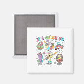 Psycholoog Bunny Easter Day  Magneet (Voorkant / Achterkant)