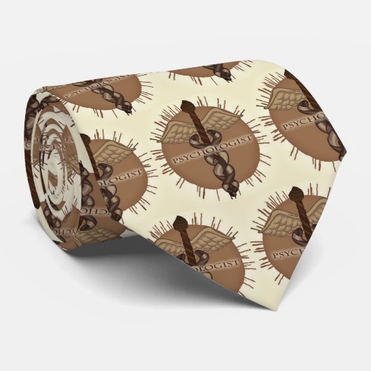 Psycholoog Caduceus Stropdas (Opgerold)