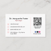 Psycholoog Clinic Business | Moderne afspraak Visitekaartje (Voorkant)