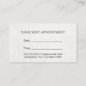 Psycholoog Counselor Elegant Foliage Appointment Afsprakenkaartje (Achterkant)