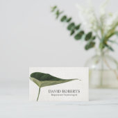 Psycholoog Counselor Elegant Foliage Appointment Afsprakenkaartje (Staand voorkant)