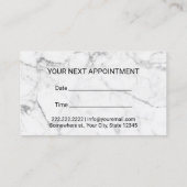 Psycholoog Counselor Marble Afspraak Afsprakenkaartje (Achterkant)