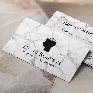 Psycholoog Counselor Marble Appointment Afsprakenkaartje