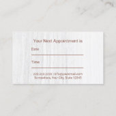 Psycholoog Counselor Roos Gold Appointment Afsprakenkaartje (Achterkant)