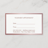 Psycholoog Counselor Roos Gold Lijst Appointment Afsprakenkaartje (Achterkant)