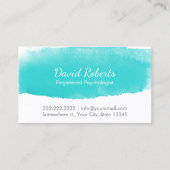 Psycholoog Counselor Waterverf Appointment Afsprakenkaartje (Voorkant)