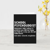 Psycholoog definitie terug naar school plezier kaart (Gele Bloem)