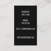 Psycholoog Doctor Private Clinic Human Head Face Visitekaartje (Achterkant)