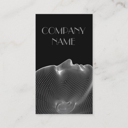 Psycholoog Doctor Private Clinic Human Head Face Visitekaartje (Voorkant)